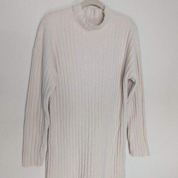 Aerie Buttercream Ribbed Sweater Dress - Picture 4 of 12